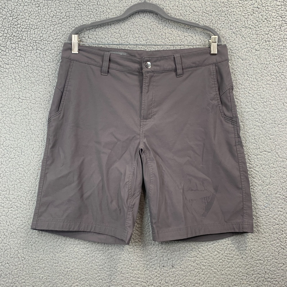 Stio Chino Mens Shorts Grey Nylon Outdoor Hiking Fishing Size 35